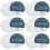 6 St. Wegwerp Gecomprimeerde Badlaken Tablet Voor 9