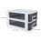 2Pcs Double Layer Plastic Storage Cabinet With Drawers For Closet 1