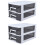 2Pcs Double Layer Plastic Storage Cabinet With Drawers For Closet 6