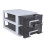 2Pcs Double Layer Plastic Storage Cabinet With Drawers For Closet 9