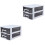 2Pcs Double Layer Plastic Storage Cabinet With Drawers For Closet 4