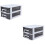 2Pcs Double Layer Plastic Storage Cabinet With Drawers For Closet 7