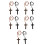 10St Kruis Autohanger Voor Met Diverse Kleuren 4