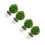 4 Pcs Artificial Plant Ball Decorative Bonsai Plastic Flower Green 8