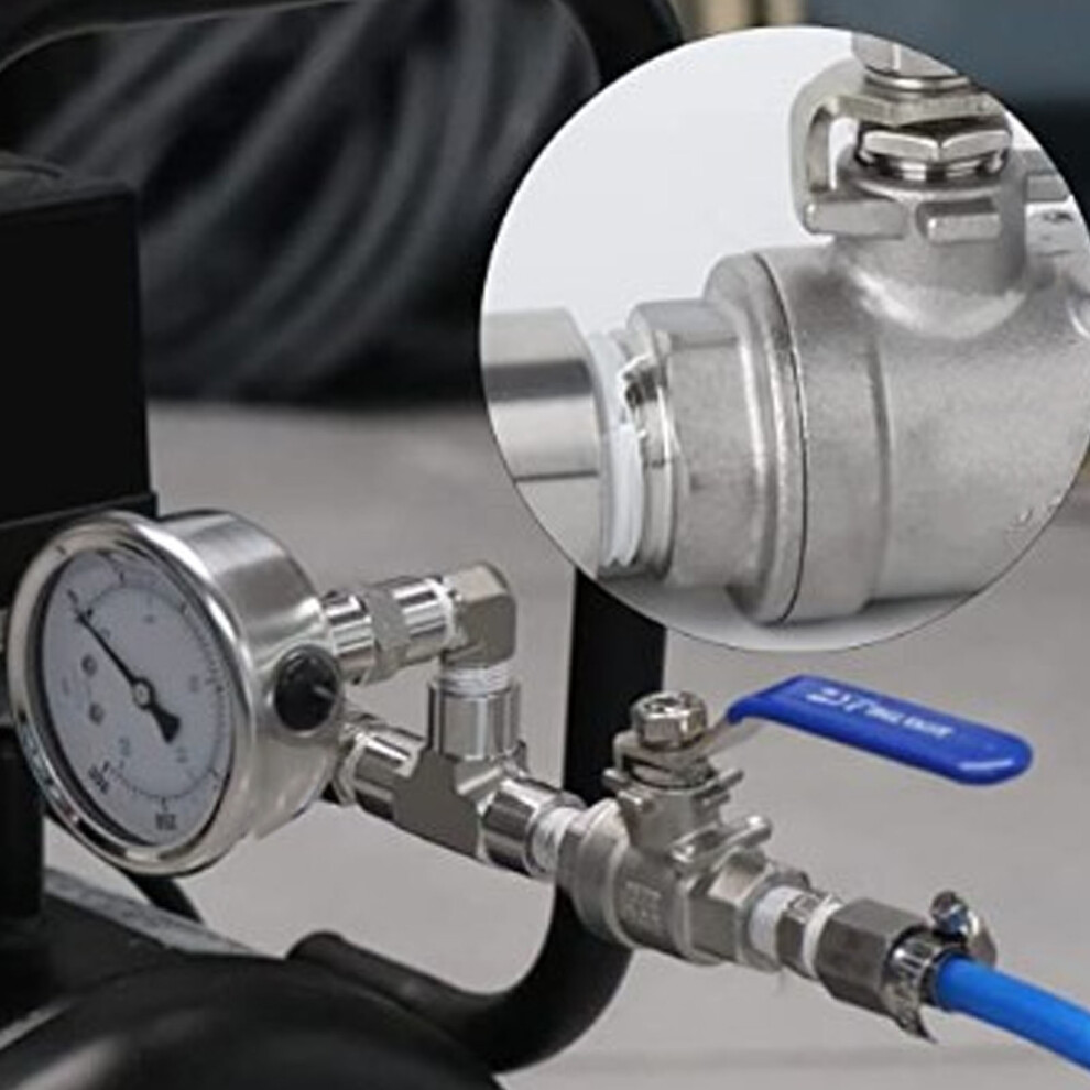 1/4In Npt Ball Valve Stainless Steel Female Male Thread Water/Oil/Gas 4961353618709