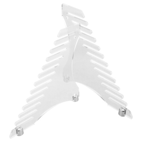 Raindrops Tag Record Storage Rack 22,00x21,00x0,50 Cm Transparent