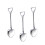 3 Metall Rührer Löffel Mini Kaffeelöffel Utensilien Silber 1