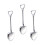 3 Metall Rührer Löffel Mini Kaffeelöffel Utensilien Silber 2