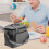 Lunch Bag Box Behälter Handheld Große Kapazität Reißverschluss Isoliert 5