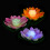 3Stck Pool Licht Laterne Buddha Kunststoff 11