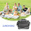 Lunch Bag Box Behälter Handheld Große Kapazität Reißverschluss Isoliert 7