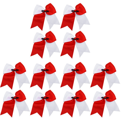 12 Kinder Haar-Schleifen Dehnbare Haar-Ringe Haar-Bänder 1