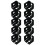 10 Türscharniere Stifte Rechter 0,8x1,8 Cm Schwarz 1