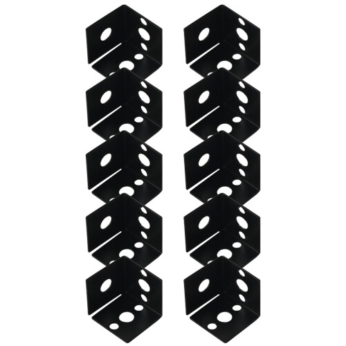 10 Türscharniere Stifte Rechter 0,8x1,8 Cm Schwarz