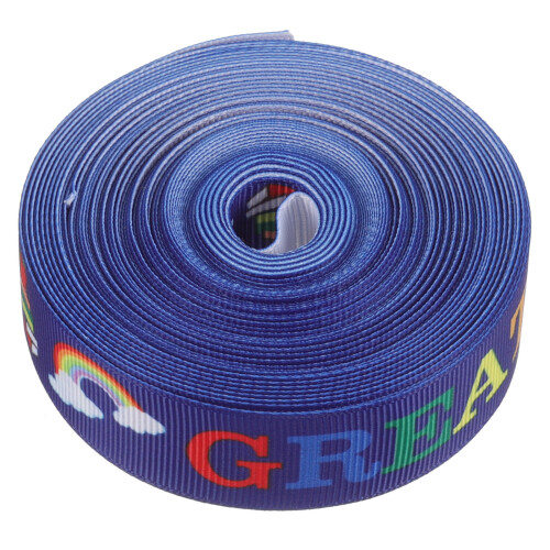 1Roll Donkeblauw DIY Lint Voor Feest, En Cadeau