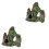 2Pcs Resin Aquarium Decor Multi- Tank Ornament Safe Durable 3