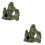 2Pcs Resin Aquarium Decor Multi- Tank Ornament Safe Durable 6