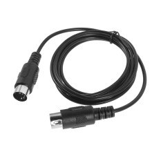 Zwarte Kabel Male-to-Male 5-Pin PVC Dubbele Audio Kabel