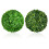 2Stk Runde Grüne Faux-Topiary-Kugeln Für Und Garten 4