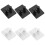 6Pcs Waterproof ABS Razor Holder Adjustable Self Adhesive Shower Hooks 1