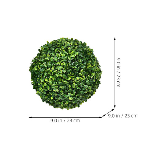 2Stk Runde Grüne Faux-Topiary-Kugeln Für Und Garten 1