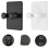 6Pcs Waterproof ABS Razor Holder Adjustable Self Adhesive Shower Hooks 3