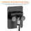 6Pcs Waterproof ABS Razor Holder Adjustable Self Adhesive Shower Hooks 9