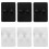 6Pcs Waterproof ABS Razor Holder Adjustable Self Adhesive Shower Hooks 2