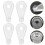 20Pièces Clips Support Verre Pour Montage Facile À Domicile 8