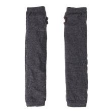 3Pcs Knitted Fingerless Gloves With Thumb Hole For Women Dark Grey