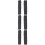 3Pcs Knitted Fingerless Gloves With Thumb Hole For Women Dark Grey 8
