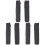 3Pcs Knitted Fingerless Gloves With Thumb Hole For Women Dark Grey 2