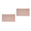 2Pcs Stainless Steel Reserved Table Signs Rose Gold 10