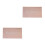 2Pcs Stainless Steel Reserved Table Signs Rose Gold 6