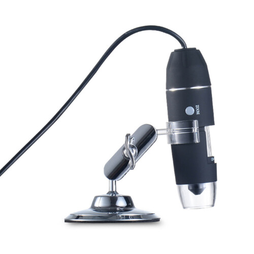 2 Pcs Portable USB Digital Microscope 1600x 8 LED With Metal Stand 2