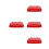4Pcs 30L Outdoor Trash Can Lid Replacement Heavy Duty Waste Bin Cover 5