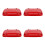4Pcs 30L Outdoor Trash Can Lid Replacement Heavy Duty Waste Bin Cover 4