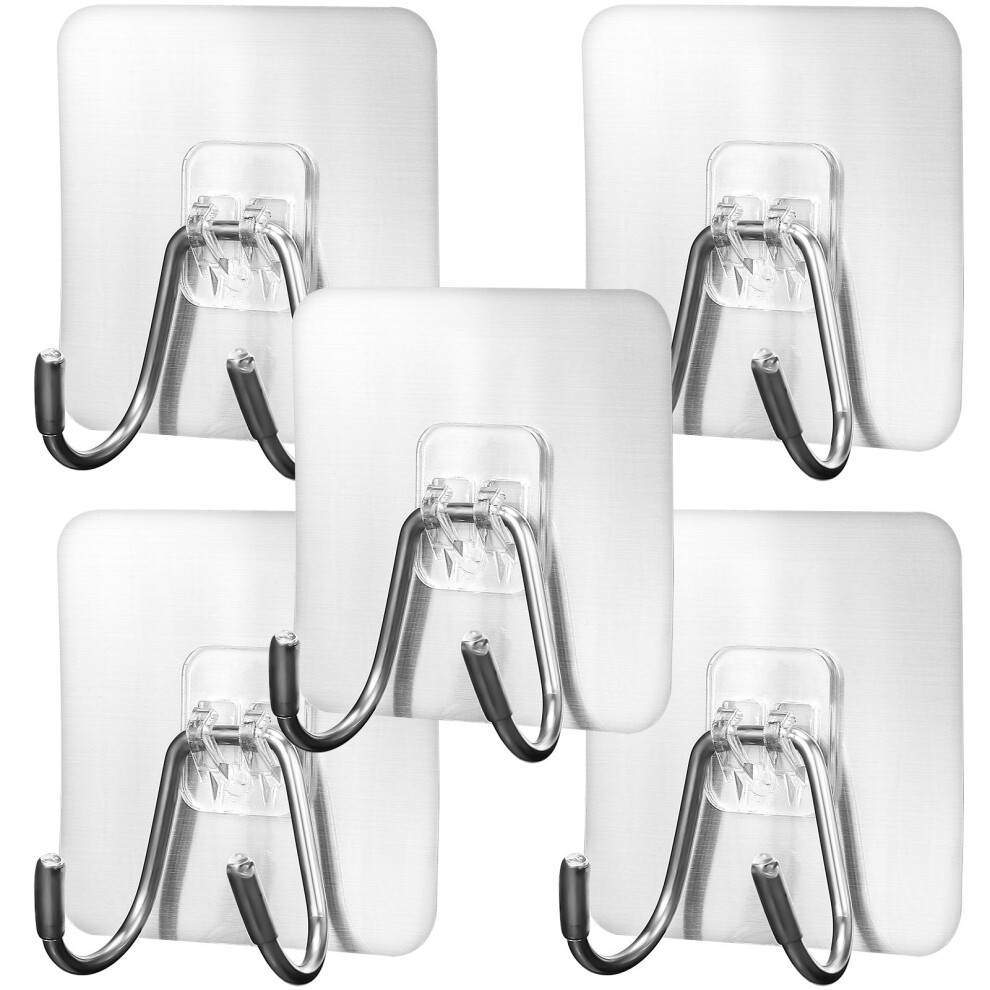20 Pcs Sticky Wall Hooks Heavy Duty Adhesive For Hanging Coats Towels-image-OPC-PKZYKWZ-NEW