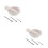 2 Sets Manual Garlic Presser Herb Masher for Home Restaurant 10