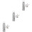 3 Sets Stainless Steel Pull Plate Modern Furniture Door Handle 5
