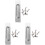 3 Sets Stainless Steel Pull Plate Modern Furniture Door Handle 2