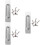 3 Sets Stainless Steel Pull Plate Modern Furniture Door Handle 7