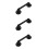 3Pcs Vintage Iron Door Handle Industrial Style Pull 11