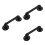 3Pcs Vintage Iron Door Handle Industrial Style Pull 10