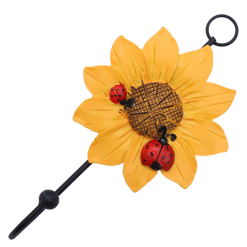 8 Pcs Resin Daisy Decorative Wall Hooks For Home Restaurant Yellow-image-OPC-PKZYMDG-NEW