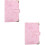 2St A6 PU Budget Binder Cover Roze Notitieboek Shell 6-Ringen 8