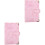 2St A6 PU Budget Binder Cover Roze Notitieboek Shell 6-Ringen 5