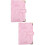 2St A6 PU Budget Binder Cover Roze Notitieboek Shell 6-Ringen 9
