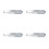4Pcs Kitchen Desk Receipt Holder Slide Rack 7