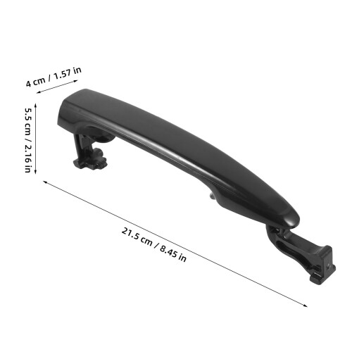 Car Türgriffhilfe Kunststoff 1 Paar Schwarz 1